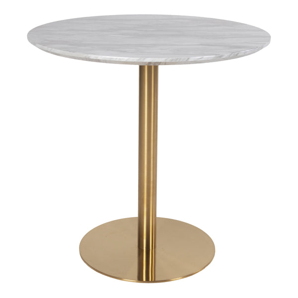 BOLZANO Table Marble Brass 90cm