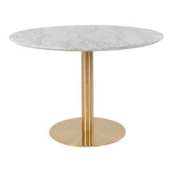 BOLZANO Table Marble Brass